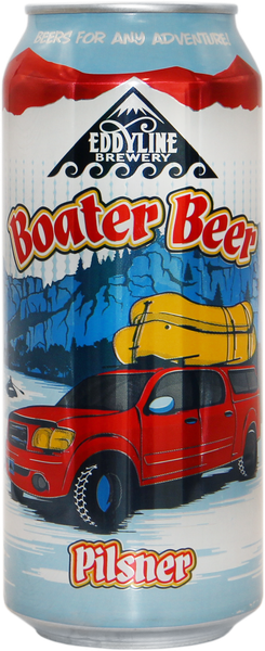 Boater Beer Pilsner can